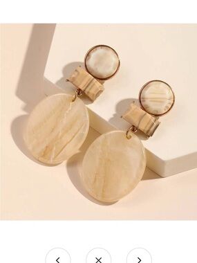 NWT “Jarden” Geometric Bobo Drop Earrings (2.6”) details below 👇🏼
